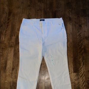 White old navy ankle length pants